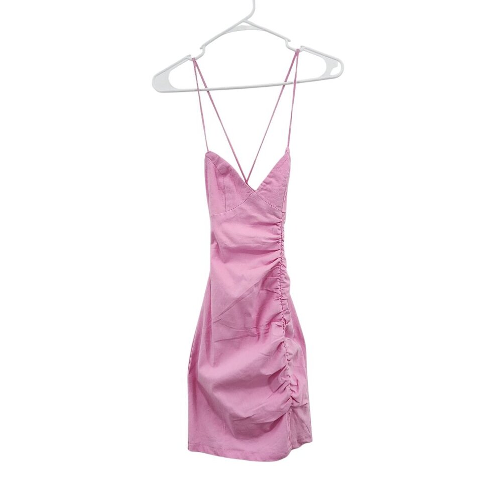 Princess Polly Women's Solid Ariana Backless Mini Dress - 0